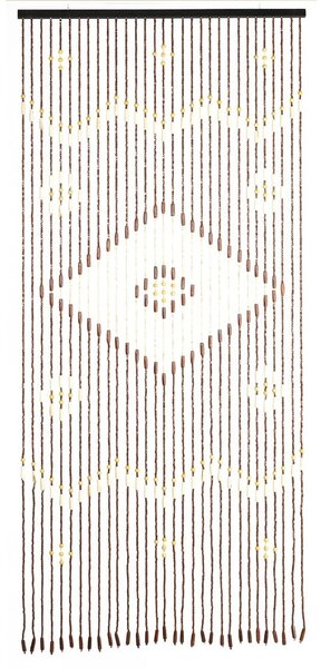 Tenda di colore naturale in bambù per porte 90x200 cm Rhombus – Maximex
