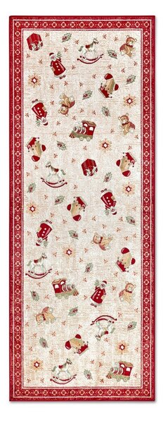 Passatoia rossa natalizia in cotone 80x200 cm Toy's Delight Red Christmas - Villeroy&Boch
