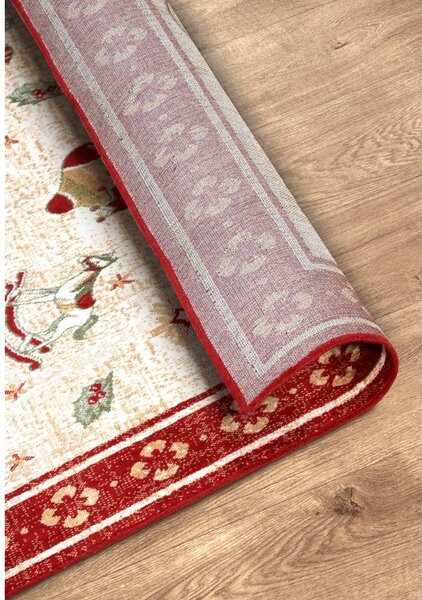 Passatoia rossa natalizia in cotone 80x200 cm Toy's Delight Red Christmas - Villeroy&Boch