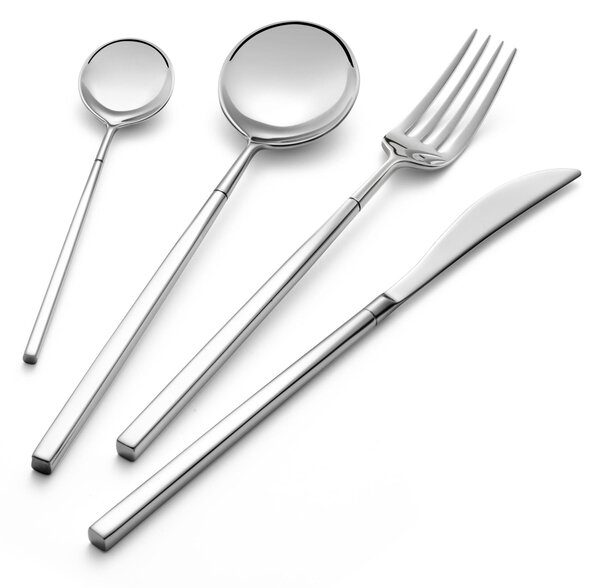 Confezione a libro 6 pezzi cucchiaino moka kyoto, Acciaio inox (Aisi 304) inox lucido