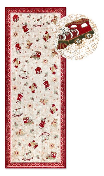 Passatoia rossa natalizia in cotone 80x200 cm Toy's Delight Red Christmas - Villeroy&Boch