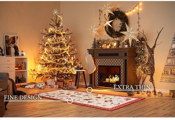 Passatoia rossa natalizia in cotone 80x200 cm Toy's Delight Red Christmas - Villeroy&Boch