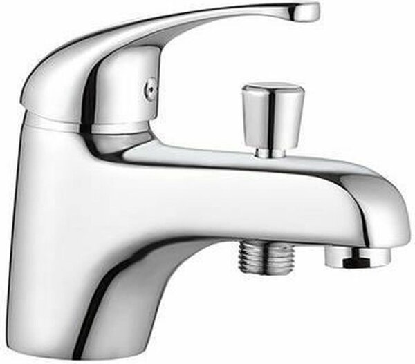 ROUSSEAU CARDIFF single-hole chrome bath and shower mixer - Water saving - Glossy finish