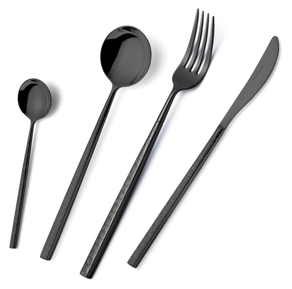 Confezione a libro 1 pezzo pala torta Kyoto Origami Black, Acciaio inox (Aisi 304) trattamento pvd acciaio lucido