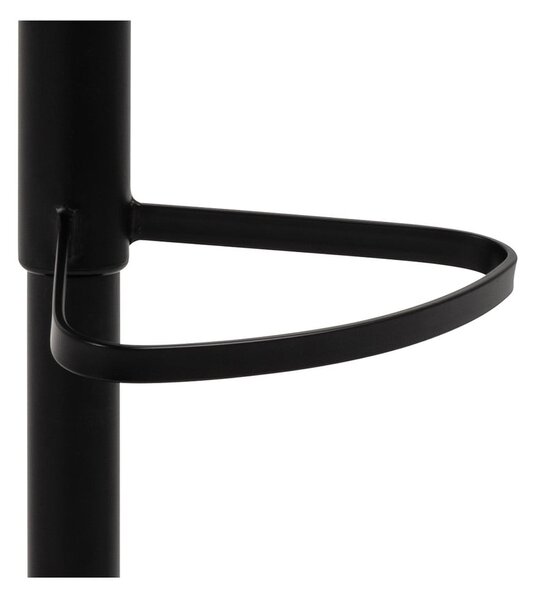 Sgabello da bar grigio-nero con altezza regolabile (altezza seduta 55 cm) Patricia - Actona