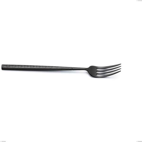 Forchetta tavola Kyoto Origami Black, Acciaio inox (Aisi 304) trattamento pvd acciaio lucido, lunghezza 218 mm