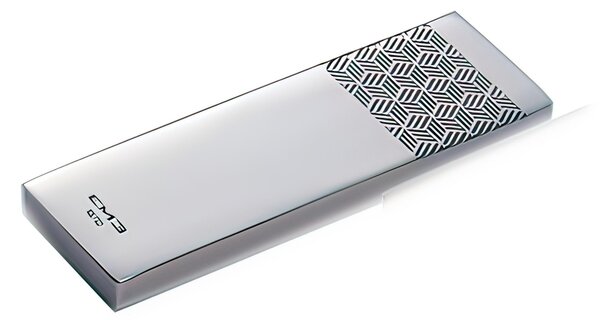 Poggia Posate supporto per set SUSHI KYOTO ORIGAMI Inciso in acciaio 18.10 dimensioni 75x25 h 10 mm accoglie Coppia Chopstick inox Lucido