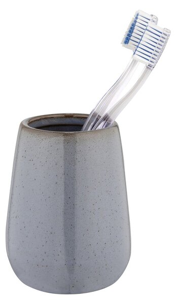 Portaspazzolino grigio in ceramica Sirmione – Wenko
