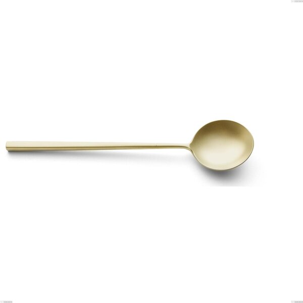Cucchiaio da servizio Kyoto Sabbiato Champagne, Acciaio inox (Aisi 304) inox sabbiato, lunghezza 238 mm