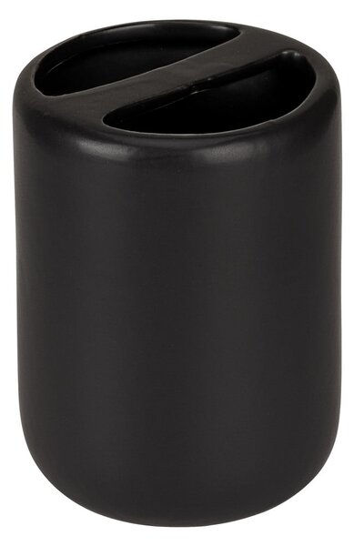 Portaspazzolino nero opaco in ceramica Olinda – Allstar