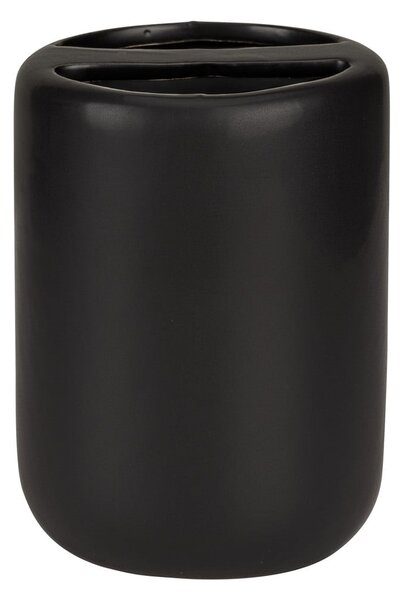 Portaspazzolino nero opaco in ceramica Olinda – Allstar