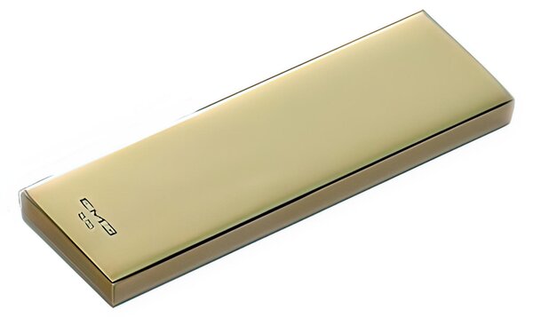 Poggia Posate supporto per set SUSHI in acciaio 18.10 dimensioni 75x25 h 10 mm accoglie 2 posate finitura ORO TIN GOLD