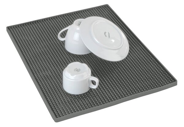 Tappetino scolapiatti grigio in gomma 40x30 cm Maxi – Wenko