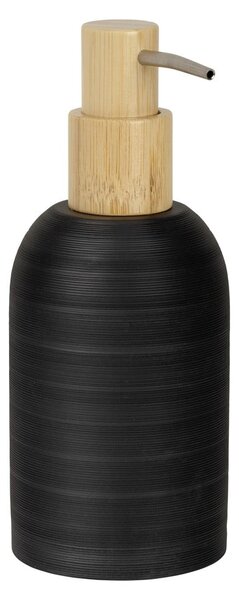 Dispenser per sapone nero opaco in poliresina 250 ml Altavalle – Wenko