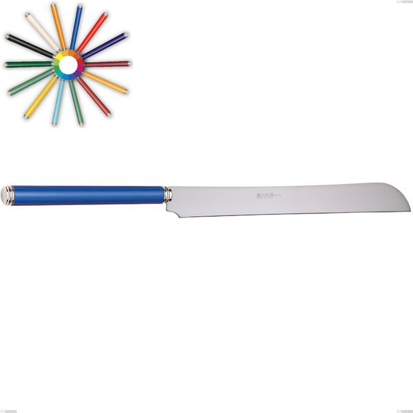 Coltello panettone linea, Acciaio 18/10 (AISI304) inox lucido , manici in metacrilato 298 mm