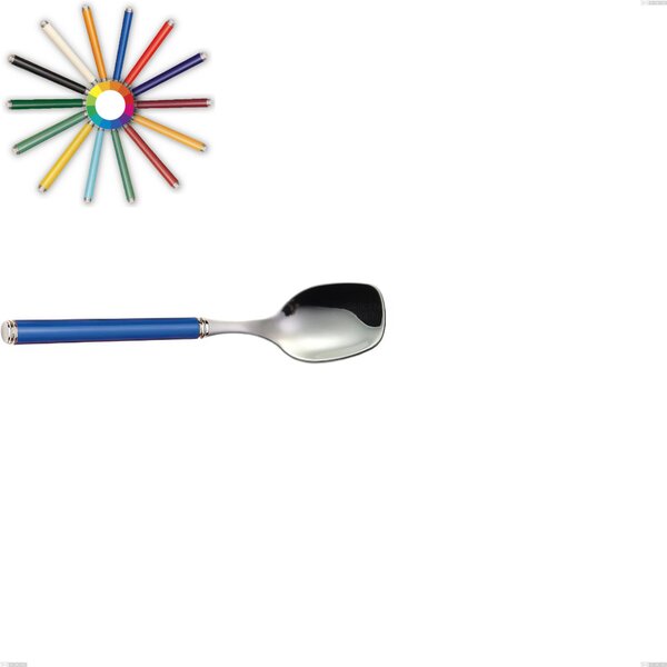 Cucchiaio gelato linea, Acciaio 18/10 (AISI304) inox lucido , manici in metacrilato lunghezza 151 mm