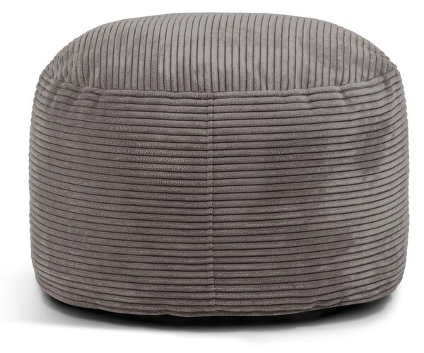 Poggiapiedi nero con rivestimento in velluto a coste Om 60 – SLOWDOWN