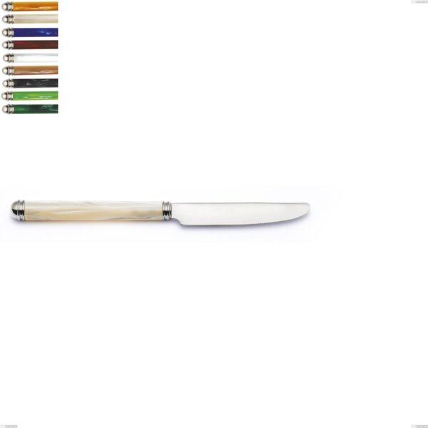 Coltello frutta Linea Perlato, Acciaio inox 18/10 (AISI304) lunghezza 197 mm manico in ABS doppia ghiera lavabili in lavastoviglie