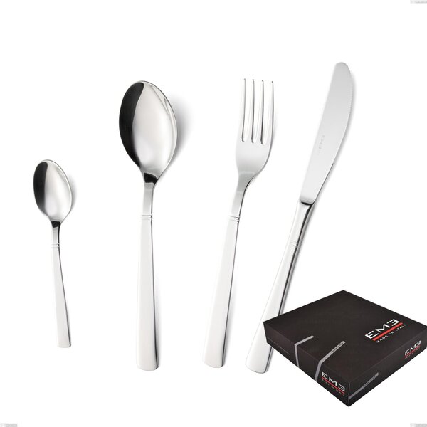 Confezione regalo 49 pezzi lux, Acciaio inox Aisi 304 Posate Lucide, spessore 2.5 mm