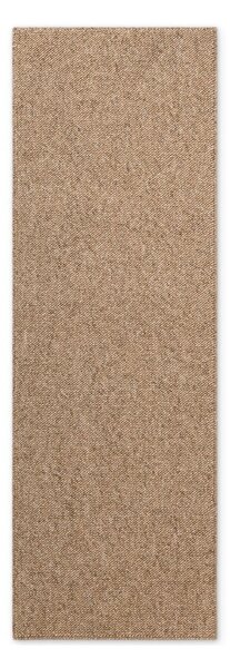 Passatoia in marrone chiaro lavabile 80x240 cm Rocco Caramel – Elle Decoration
