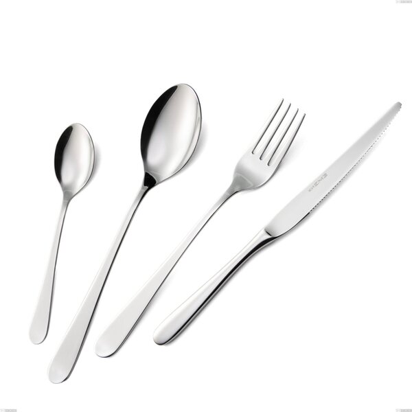 Coppia insalata Lady, 18/10 (AISI304) Acciaio Lucido, spessore 2.5 mm, lunghezza 233 mm