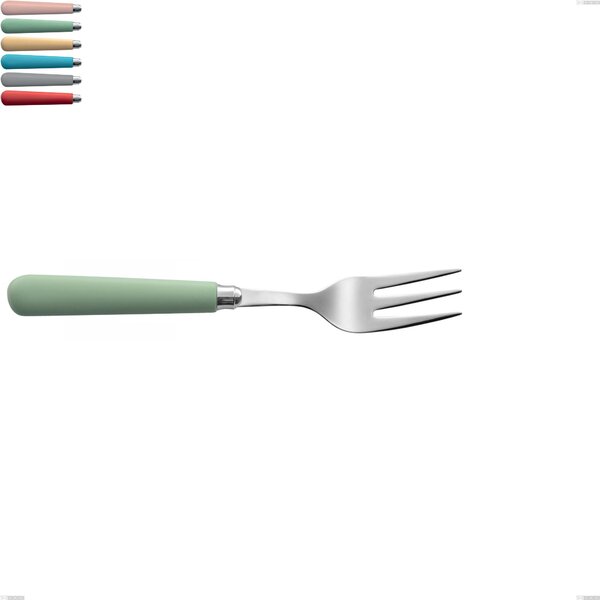 Forchetta da servizio macarons, Acciaio inox 18.10 lunghezza 234 mm manici in acrilico inox lucido