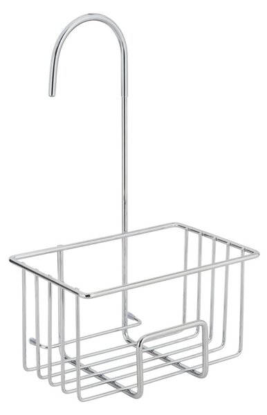 Mensola da bagno da appendere color argento lucido in acciaio inox Milito – Wenko
