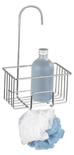 Mensola da bagno da appendere color argento lucido in acciaio inox Milito – Wenko