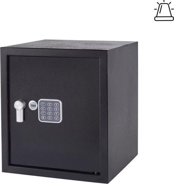 Cassaforte elettronica Yale Yale - con allarme - Grande - 390 x 350 x 360 mm - Nero
