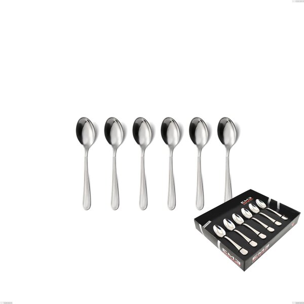 Confezione vetrina 6 pezzi moka medea, Acciaio inox Aisi 304 lucido, spessore 3 mm
