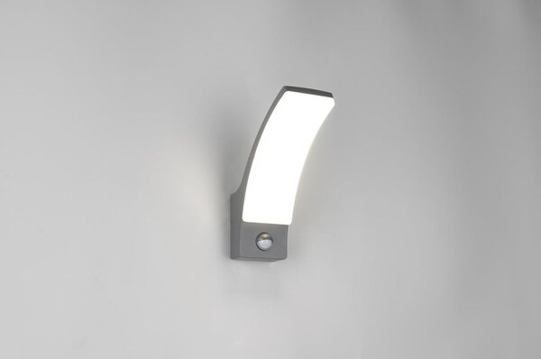 Illuminazione esterna LED con sensore di movimento da parete (altezza totale 22,5 cm) Beja – Reality