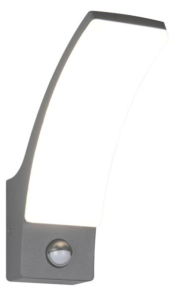 Illuminazione esterna LED con sensore di movimento da parete (altezza totale 22,5 cm) Beja – Reality