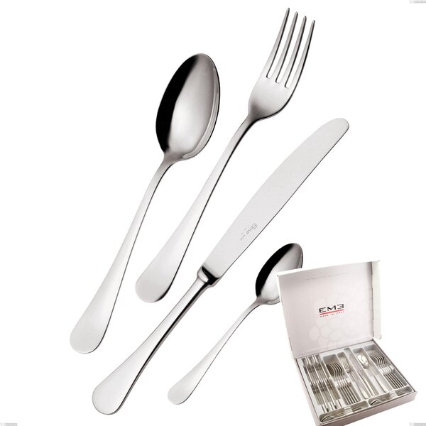 Cofanetto 24 pezzi coltello economico Milano inox 18/10 , Acciaio inox 18/10 (AISI304) lucido a specchio, spessore 2,5 mm
