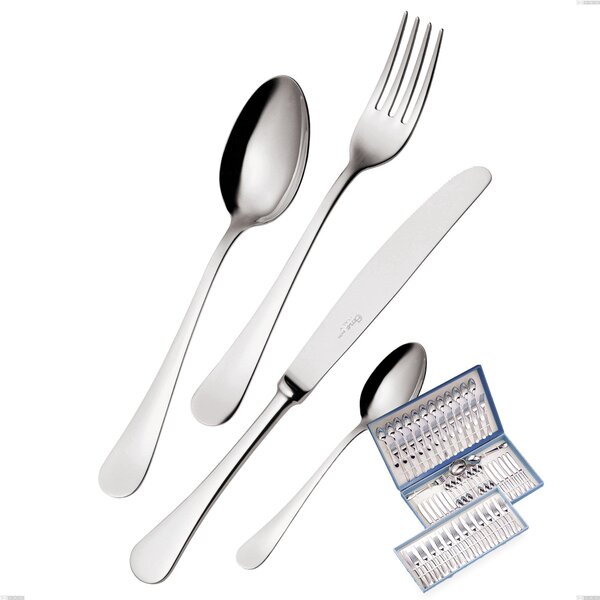 Servizio di posate 75 pezzi in astuccio regalo Milano inox 18/10 , Acciaio inox 18/10 (AISI304) lucido a specchio, spessore 2,5 mm
