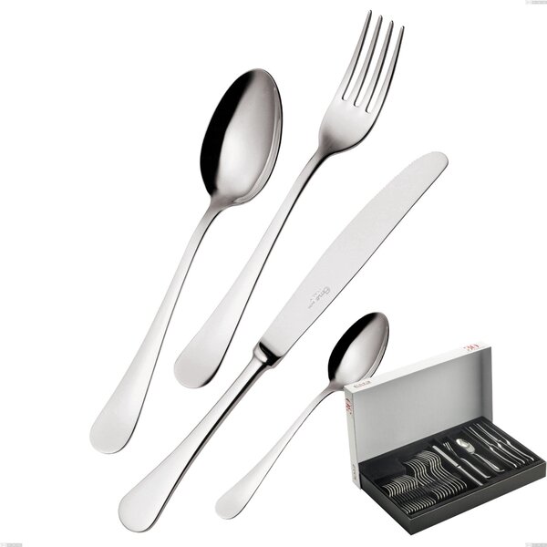 Confezione Panoramica 30 pezzi coltello economico Milano inox 18/10 , Acciaio inox 18/10 (AISI304) lucido a specchio, spessore 2,5 mm