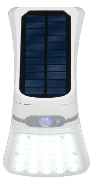 Illuminazione esterna LED con alimentazione a pannelli solari da parete (altezza totale 22 cm) Diadema – Reality