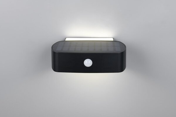 Illuminazione esterna LED con alimentazione a pannelli solari con sensore di movimento da parete (altezza totale 6 cm) Bilbao – Reality
