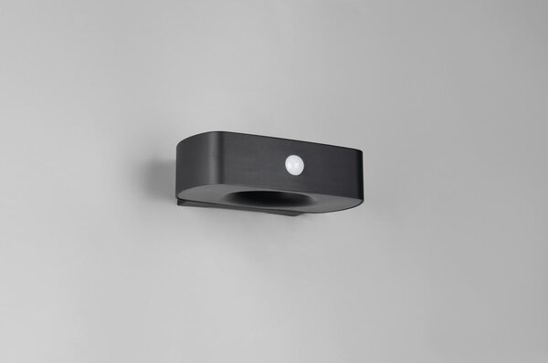 Illuminazione esterna LED con alimentazione a pannelli solari con sensore di movimento da parete (altezza totale 6 cm) Bilbao – Reality