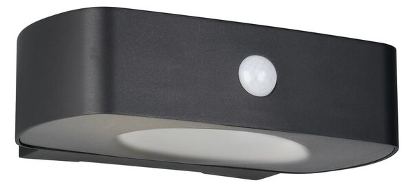 Illuminazione esterna LED con alimentazione a pannelli solari con sensore di movimento da parete (altezza totale 6 cm) Bilbao – Reality