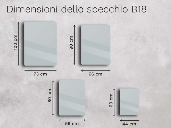 Specchio con cornice B18