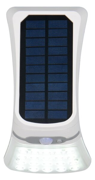 Illuminazione esterna LED con alimentazione a pannelli solari da parete (altezza totale 22 cm) Diadema – Reality