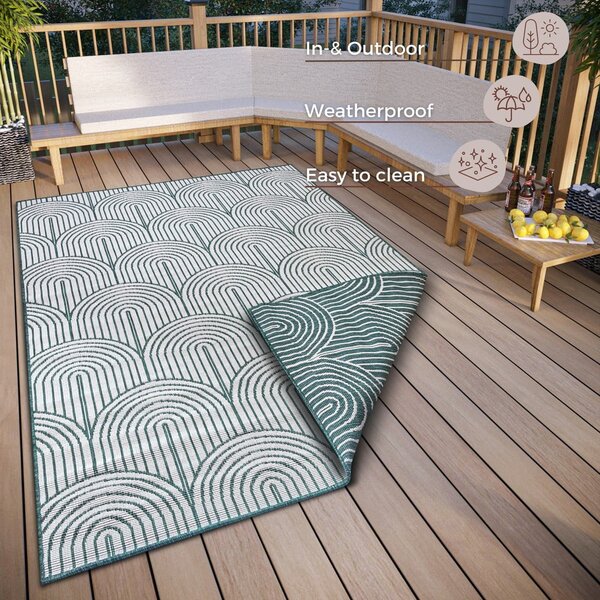 Tappeto verde per esterni 160x230 cm Pangli Green - Hanse Home
