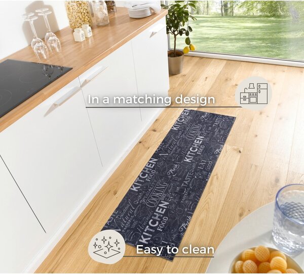Tappeto nero 50x150 cm Wild Kitchen Board - Hanse Home