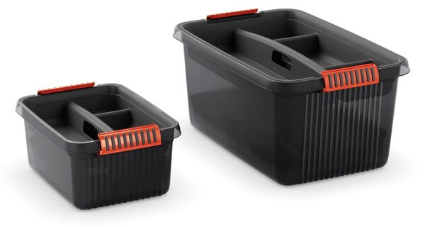 Divisore per organizer grigio in plastica 54,5x36x8,5 cm K Latch Box – KIS