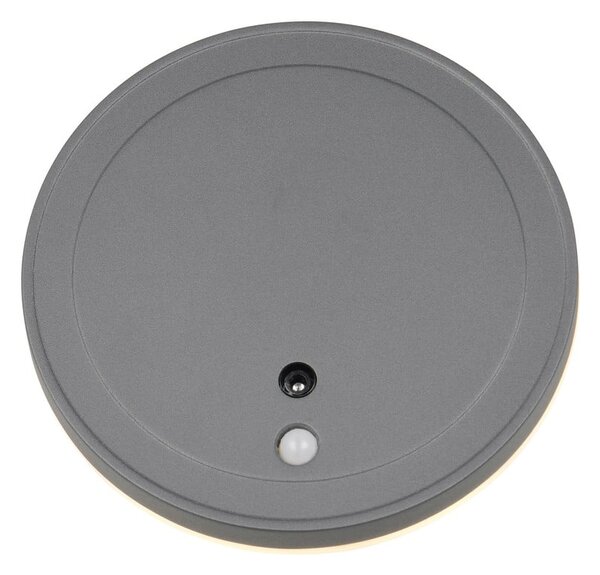 Illuminazione esterna LED con sensore di movimento da parete ø 14 cm Fortaleza – Reality
