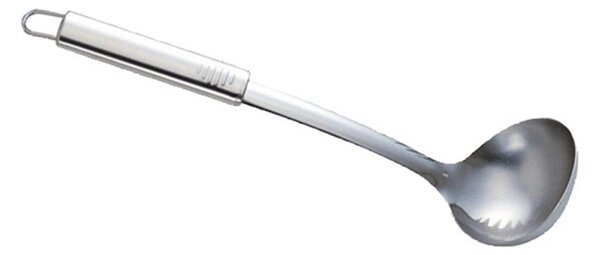 Mestolo in acciaio 18/10 per minestra e brodo 33,5 cm con Anello collezione Club Mestoli