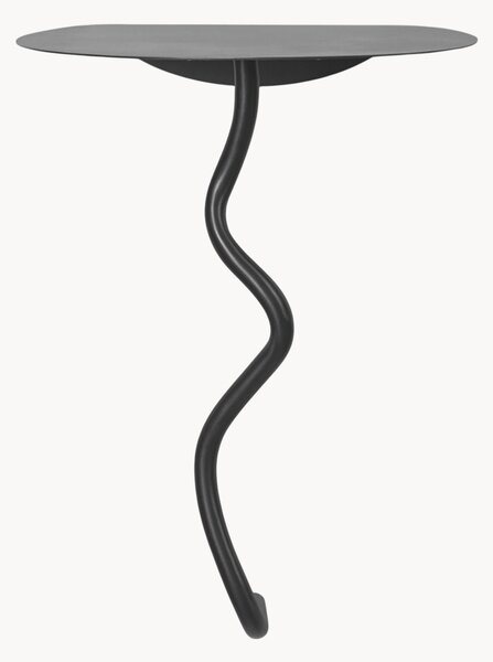 Tavolino da parete in ottone Curvature