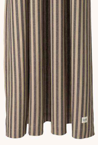 Tenda da doccia in cotone organico Chambray, idrorepellente