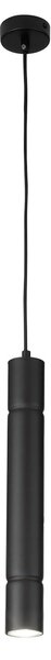 Lampada a sospensione struttura in metallo cromato modello Turbo Dimensioni 5x8,5xh 40 MAX 110 cm 1x Max 40 Watt 1,2 kg e colore nero
