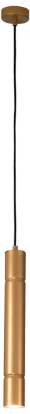 Lampada a sospensione struttura in metallo cromato modello Turbo Dimensioni 5x8,5xh 40 MAX 110 cm 1x Max 40 Watt 1,2 kg e colore Oro Satinato